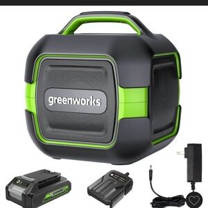 Greenworks POWERALL 24V Outdoor Bluetooth Portable Speaker w 2Ah
Battery Charger
